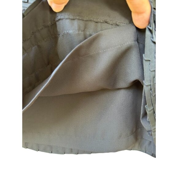 Per Se Black Textured Layered Skirt Size 10 US/12 UK - Picture 2 of 8